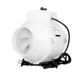 Axiális csőventilátor termosztáttal és fordulatszám-szabályozóval és emelt teljesítménnyel, Ø 125 mm