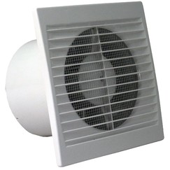 Fürdőszobai ventilátor rovarvédő hálóval és időzítővel Ø 125 mm megnövelt teljesítménnyel