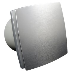 Fürdőszobai ventilátor alumínium előlappal 12V-os kivitelben, Ø 125 mm, magas páratartamú helyiségek